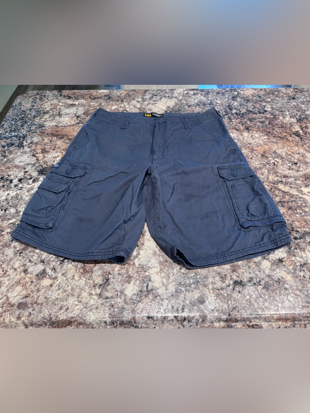Lee Men’s Dark Blue Cargo Shorts